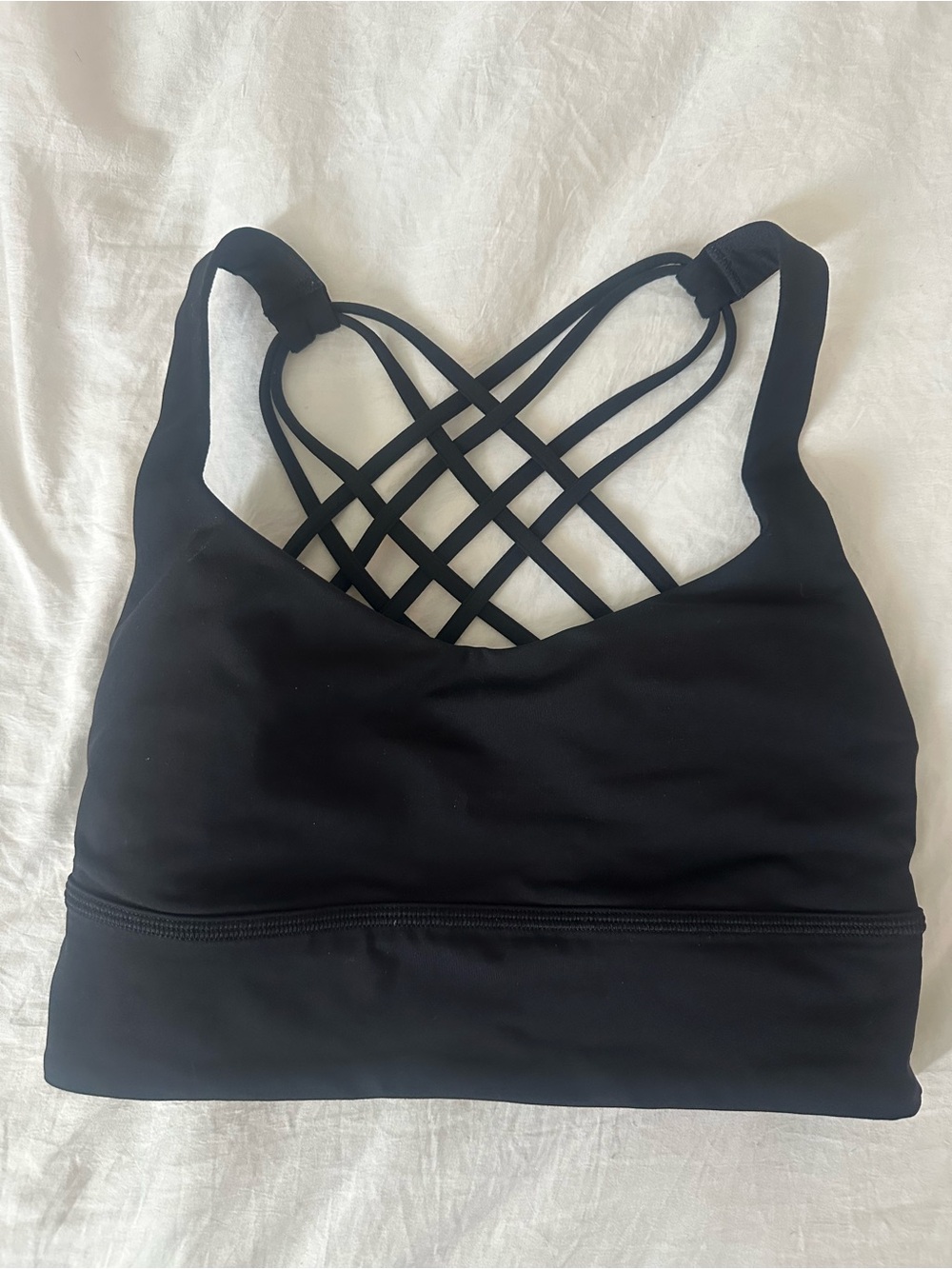 lululemon athletica Black Crisscross Back Sports Bra